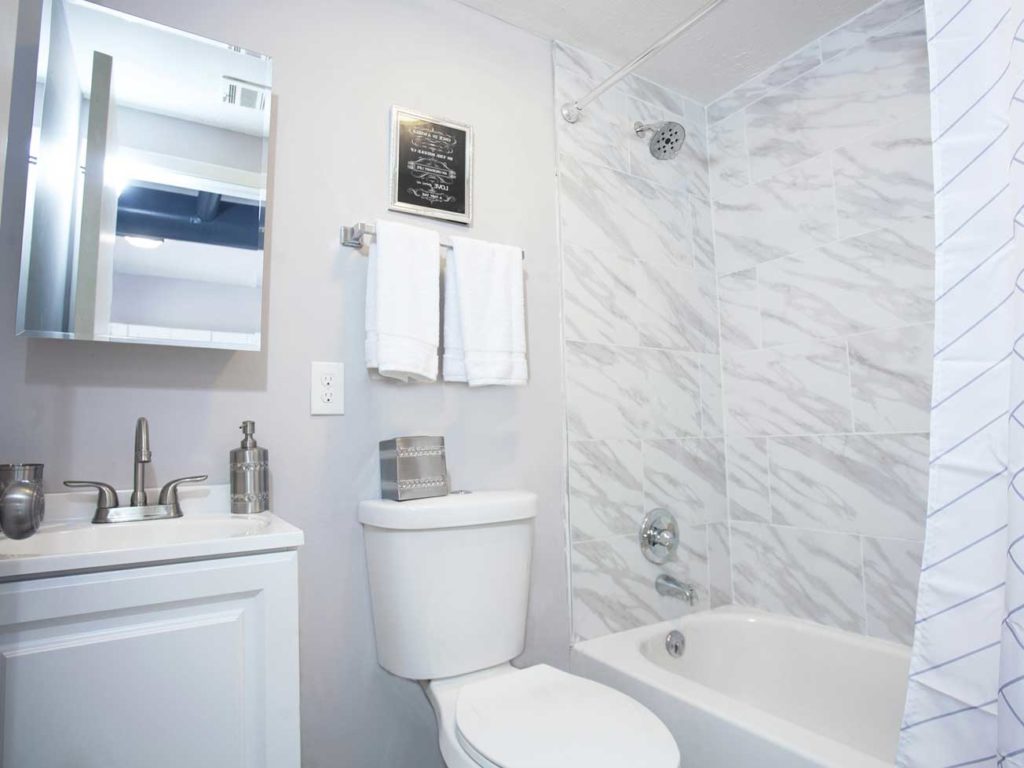 after bathroom